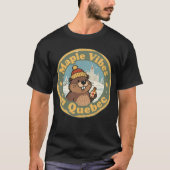 Retro Quebec Ahornsirup T-Shirt (Vorderseite)