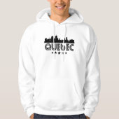 Retro Quebec-Skyline Hoodie (Vorderseite)