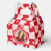 Retro Queen of Hearts Brautparty Foto Geschenkschachtel (Vorderseite)