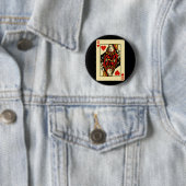 Retro Queen of Hearts Button (Beispiel)