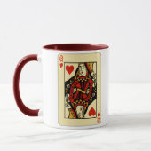 Retro Queen of Hearts Tasse (Links)