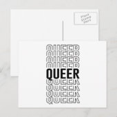 Retro Queer Design Postkarte (Vorne/Hinten)
