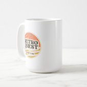 Retro Quest Old School Gamer Kaffeetasse (Vorderseite Links)