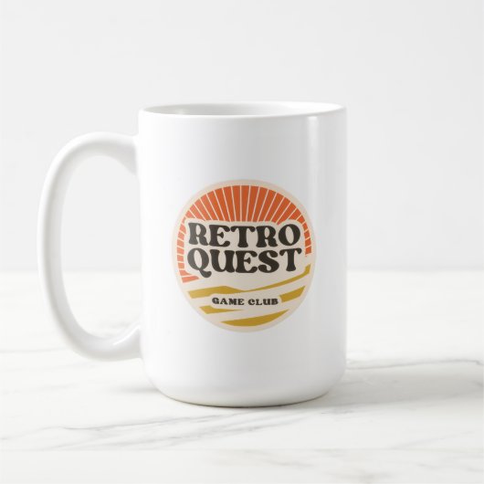 Retro Quest Old School Gamer Kaffeetasse (Links)