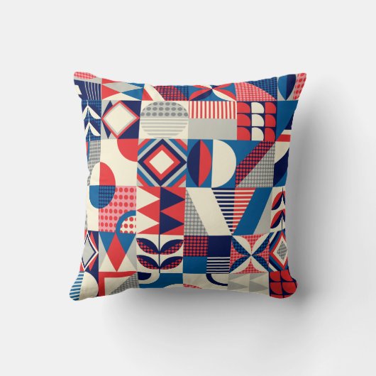 Retro-Quilting Kissen (Rückseite)