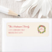 Retro Quirky farbenfrohe Weihnachtskranz (Insitu)