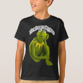 Retro Quote Its Not Easy Being Green Funny Frog An T-Shirt (Vorderseite)
