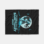 Retro Quote The Rise And Fall Of Sanctuary Moon Cl Fleecedecke (Vorderseite (Horizontal))