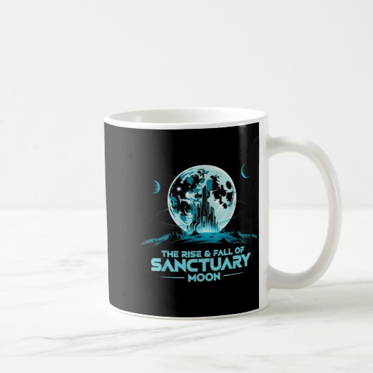 Retro Quote The Rise And Fall Of Sanctuary Moon Cl Kaffeetasse (Rechts)