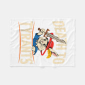 Retro Rabbit Meme Death To Tyrants Funny Fleecedecke (Vorderseite (Horizontal))