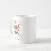 Retro Rabbit Meme Death To Tyrants Funny Kaffeetasse (Vorderseite Links)