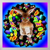 Retro-Rabbit Poster (Vorne)