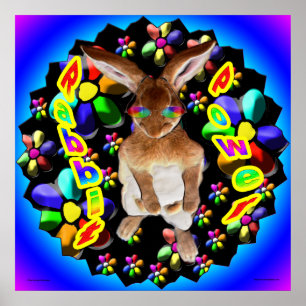 Retro-Rabbit Poster