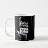 Retro Raccoon 67 Shirts Rock Music Men Kids Women Kaffeetasse (Links)