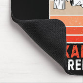 Retro Raccoon Eat Mousepad (Ecke)