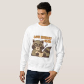 Retro Raccoon Low Energy Men’s Sweatshirt (Vorne ganz)