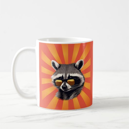 Retro Raccoon Tasse (Links)