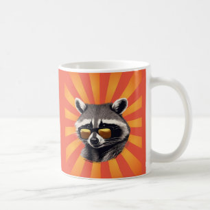 Retro Raccoon Tasse