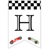 Retro Race Car Thema Geburtstag Wimpelkette (Erste Fahne)