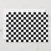 Retro Race Car Thema Gemeinsamer Geburtstag Einladung (Rückseite)