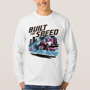 Retro Racer Greyhound - Erbaut für Speed Dog T-Shirt