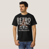 Retro Racing Authentic fired car sport T-Shirt (Vorne ganz)
