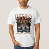 Retro Racing  car Authentic T-Shirt (Vorderseite)