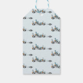 Retro Racing Cars Moon Stars Dritter Geburtstag Geschenkanhänger (Rückseite)