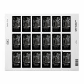 Retro Racing Oldtimer Details Grafikdesign Adressaufkleber (Vorne)