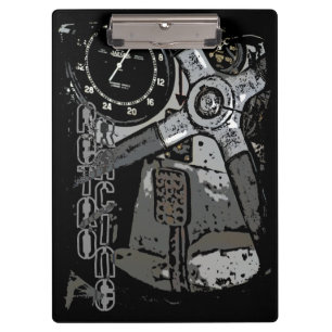 Retro Racing Oldtimer Details Grafikdesign Klemmbrett
