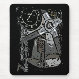 Retro Racing Oldtimer Details Grafikdesign Mousepad