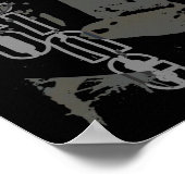 Retro Racing Oldtimer Details Grafikdesign Poster (Ecke)