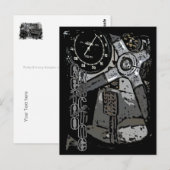 Retro Racing Oldtimer Details Grafikdesign Postkarte (Vorne/Hinten)