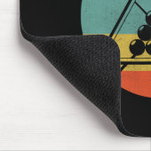 Retro Rack Pool Billiard Player Billiard Kartenspi Mousepad (Ecke)