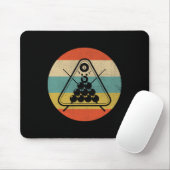 Retro Rack Pool Billiard Player Billiard Kartenspi Mousepad (Mit Mouse)