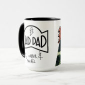Retro Rad Dad Gift From Kids Photo Trendy Stylish Tasse (Vorderseite Links)