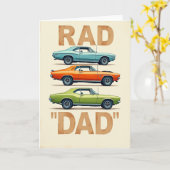 Retro Rad Papa Auto Art Karte (Gelbe Blume)