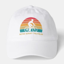Retro-Radfahrer-Sonnenuntergang Individuelles Radf