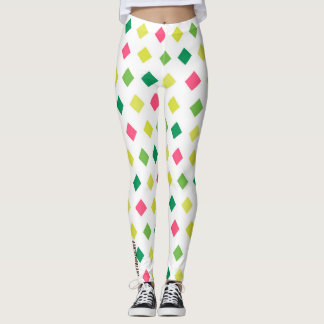 Retro Radiance Diamond Leggings