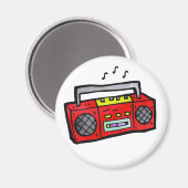 Retro Radio Boombox Magnet (Vorderseite/Rückseite)