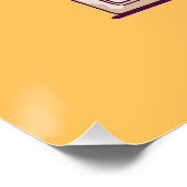 Retro Radio Boombox Poster (Ecke)