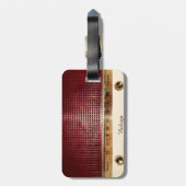 Retro Radio Gepäckanhänger (Rückseite vertikal)