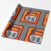 Retro-Radio Geschenkpapier (Ungerollt)