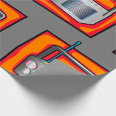 Retro-Radio Geschenkpapier