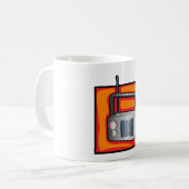 Retro-Radio Kaffeetasse (Vorderseite Links)