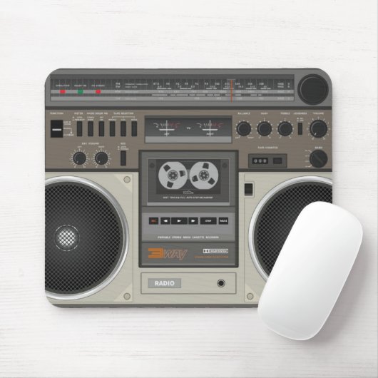 Retro Radio Mousepad (Mit Mouse)