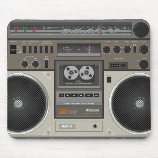 Retro Radio Mousepad (Vorne)