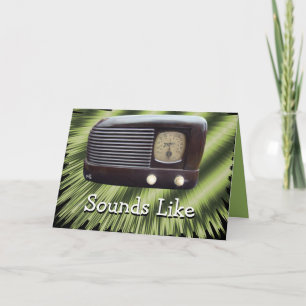 Retro-Radio - personalisieren Sie jeden Anlass Karte