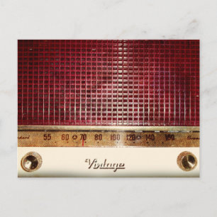 Retro-Radio Postkarte