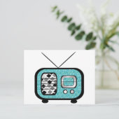 Retro-Radio Postkarte (Stehend Vorderseite)